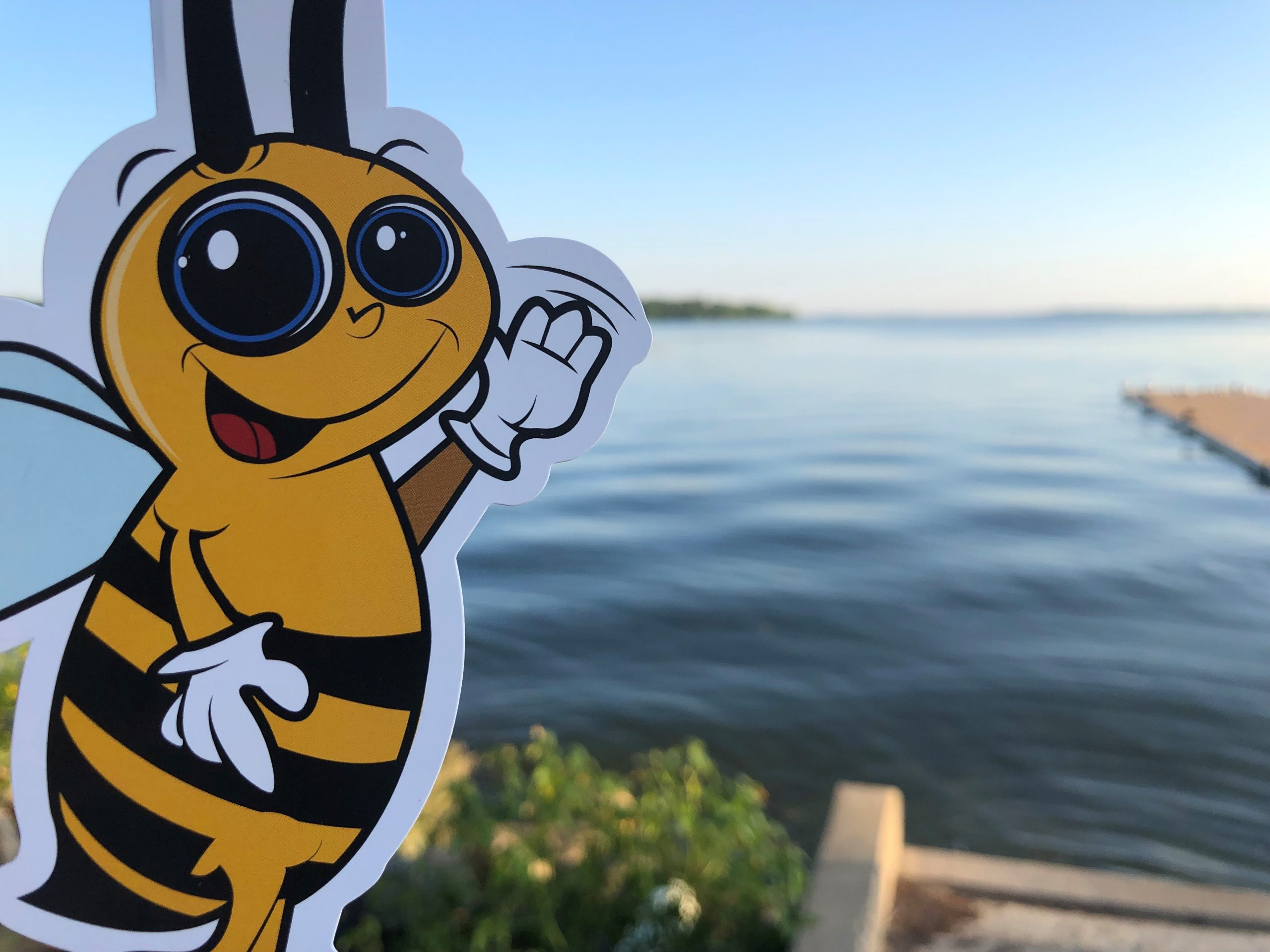 Wisconsin Science Festival Beesly Mascot